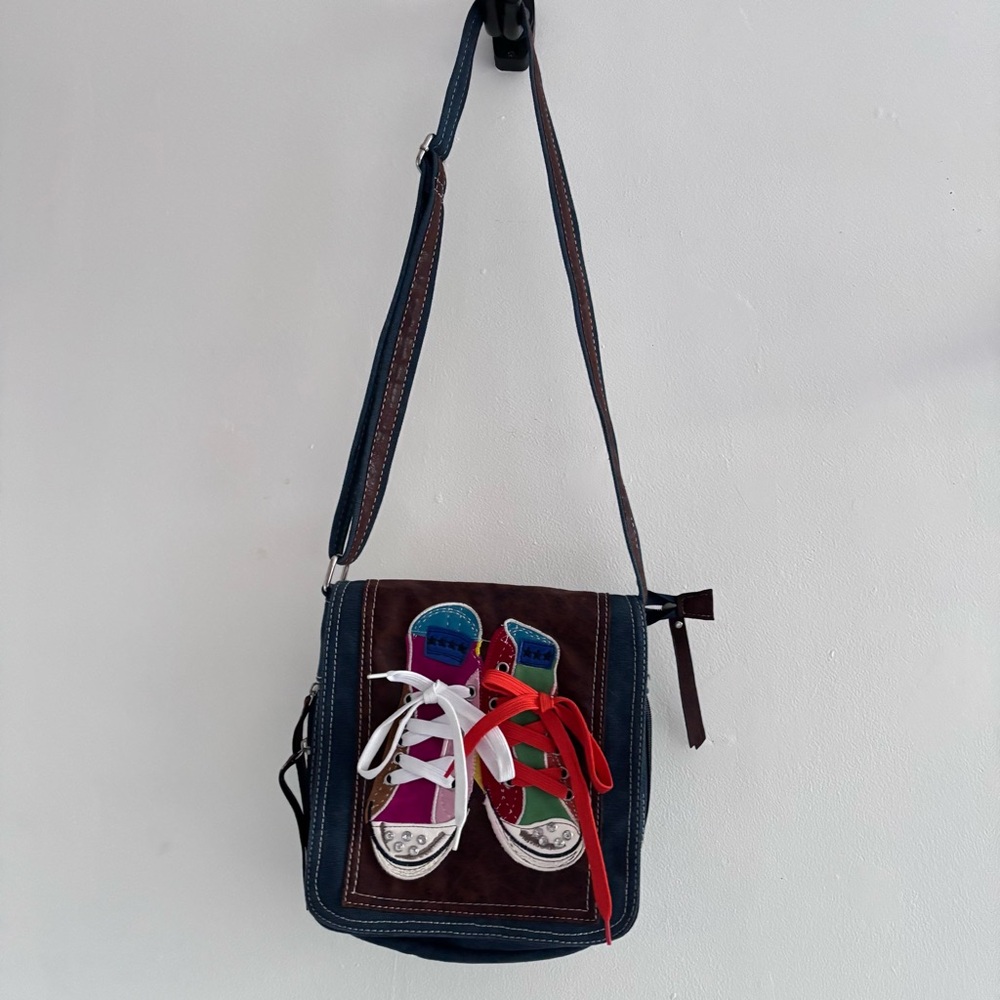 Vintage Converse Denim Crossbody Bag